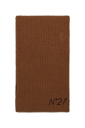 sciarpa in lana marrone N°21 KIDS | N2108TN04600N720